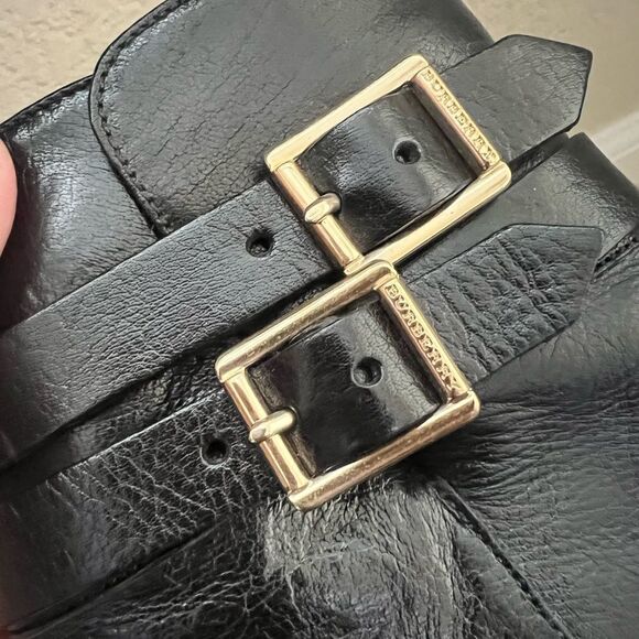 Burberry Brogue Manners 100 Platform Ankle Boots / Booties Size 38 - Picture 11 of 13